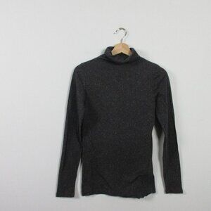 Club Monaco Womens Turtle Neck Top Long Sleeve Wool Julie Blue Minimalist S 134